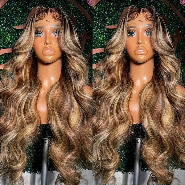 Front Lace Wig Medium Large Wave Long Curly Hair Full-head Wig Style